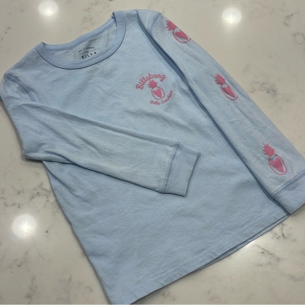 BILLABONG | Girl’s Long-Sleeve Tee - Like New - XXS. Blue. Bundle.